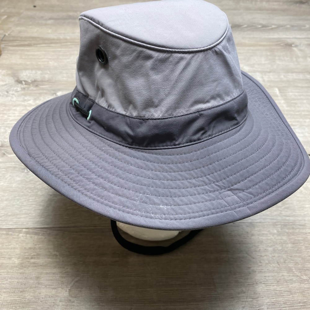 Tilley Bucket Hat Unisex XL Grey Wide Brim Sun Protection Hiking Sailing